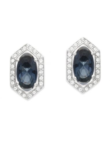 Grossé Earrings - Jelly Beans - Silver Coloured - Crystal - Blue - Platinum Plated - 15x9 mm - GA61729P