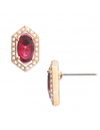 Grossé Earrings - Jelly Beans - Gold Coloured - Crystal - Red - Gold Plated -...