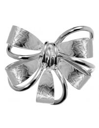 Grossé Brooch - Jahrenstag / Anniversary - Silver Coloured - Bow - Platinum...