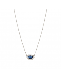Grossé Necklace - Jelly Beans - Silver Coloured - Crystal - Blue - Platinum...