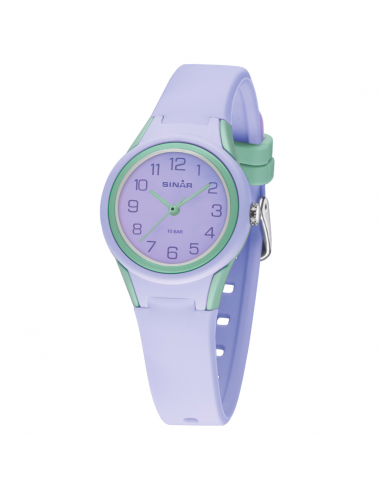 Sinar Watch - Analogue - Lilac / Mint - 29mm - 10 Bar - Soft Adjustable Strap 12-17.5cm - XB-47-7
