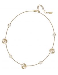 Grossé Necklace - Blanc Camelia - Gold Coloured - Pearls - 6 mm - Cream -...