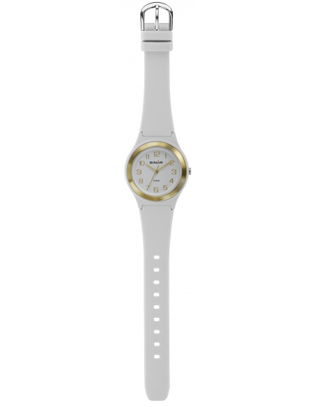 Sinar Armbanduhr Analog Weiss Gold XB-48-0 