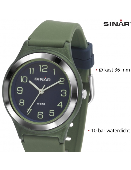 groen/ Sinar 100 blauw meter XB-48-3 Analoog mm Horloge 36