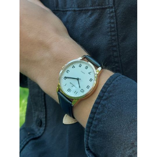 - Goldtoned Black - Watch ATRIUM A36-20 - Men\'s - leather